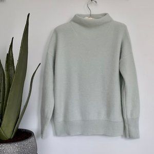 NWT Vince Plush Cashmere Funnel Neck Sweater in Aloe